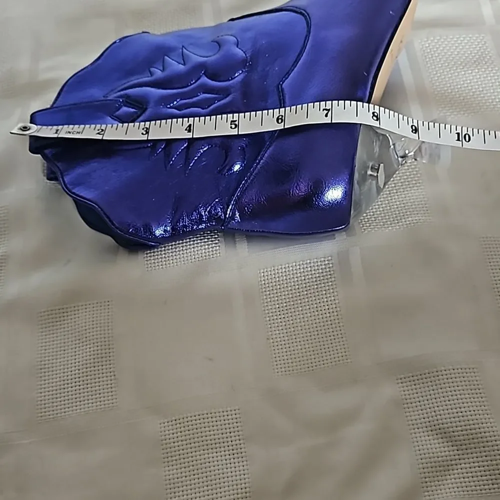 Katy Perry's The Annie-O Bootie Western Purple Size 8M - Picture 7 of 16